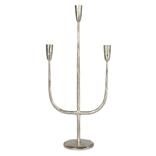 Hello Honey® 21.5" Silver Metal Candelabra